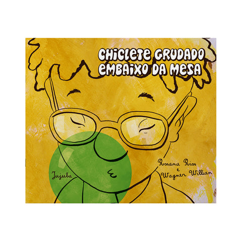 Chiclete grudado embaixo da mesa