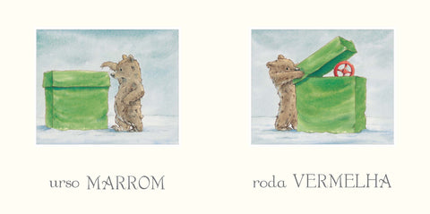 Urso e caixa